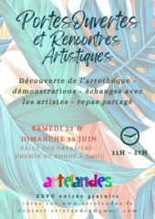 Affiche Artelandes Journees Portes Ouvertes - Juin 2023 - Amou - Landes