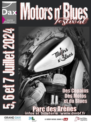 Affiche Festival Motors and Blues - Dax – Landes - 2024
