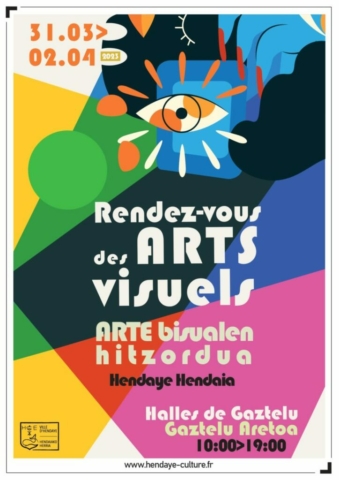 Affiche Rendez-vous des arts visuels - Hendaye - 2023