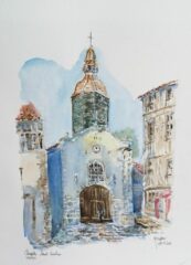 Aquarelle - Limoges - Chapelle - Saint-Aurélien