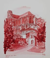 Encre de Chine - Limoges - Cathédrale