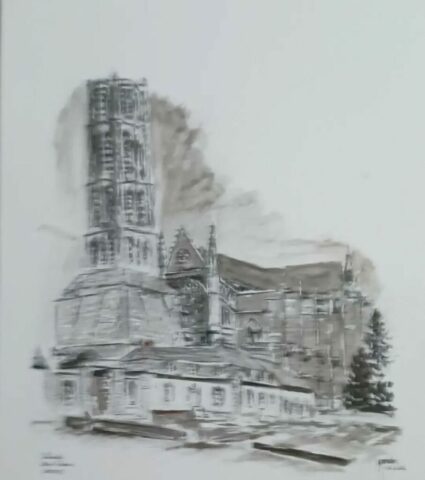 Encre de Chine - Cathédrale - Limoges