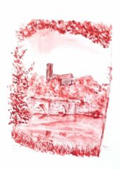 Encre de Chine - Limoges - Pont Saint-Etienne - Cathédrale