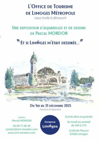 exposition d'aquarelles et de dessins